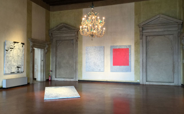 Installation view of Jenny Holzer: War Paintings, Museo Correr, May 7–November 22, 2015. Photo: Heidi Hirschl