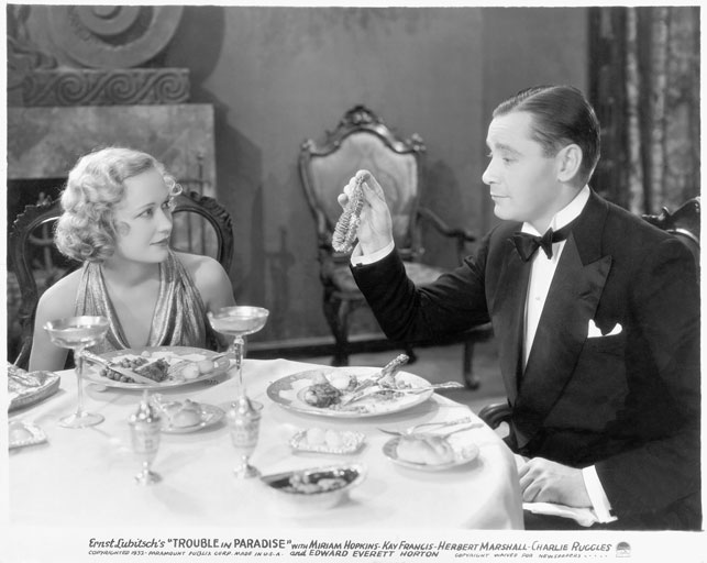 Trouble in Paradise. 1932. USA. Directed by Ernst Lubitsch. Acquired from Paramount Pictures. Preserved with funding from the Richard Griffith Memorial Fund