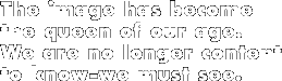 "The image has become..."