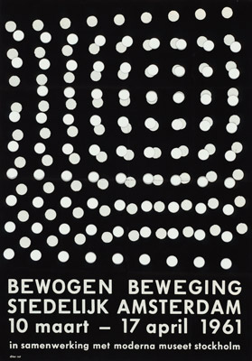 Poster for BEWOGEN BEWEGING. 1961
