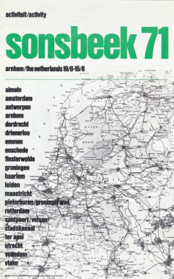 Poster for SONSBEEK 71. 1971