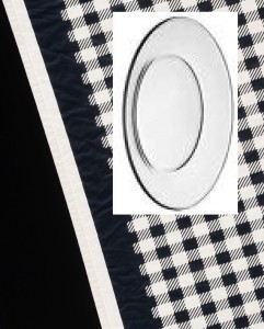 Comme des Garçons Scarf with Glass Plate