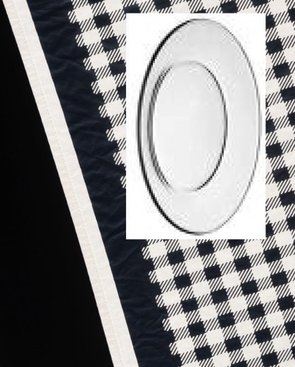Comme des Garçons Scarf with Glass Plate