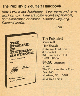Whole Earth Catalog Listing