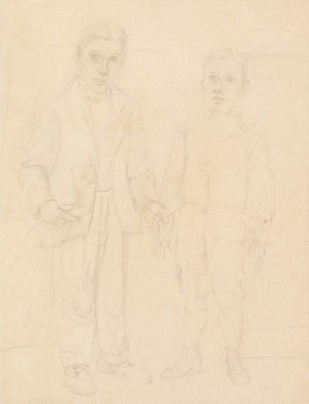 Self-portrait with Imaginary Brother
