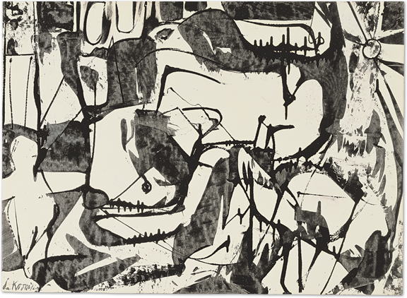 Untitled (Black and White Abstraction)