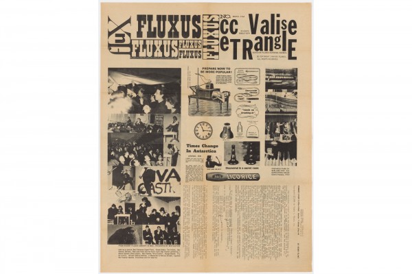 <i>Fluxus cc Valise e TRanglE</i>, Fluxus newspaper no.3, from <i>Fluxkit</i>