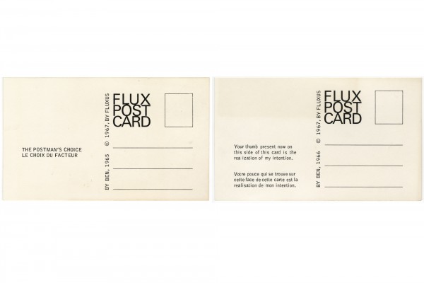 BEN, POUR OU CONTRE ベン・ヴォーチェ Fluxusフルクサス MoMA | Fluxus Editions: 1962 to 1978 | The Postman's Choice from
