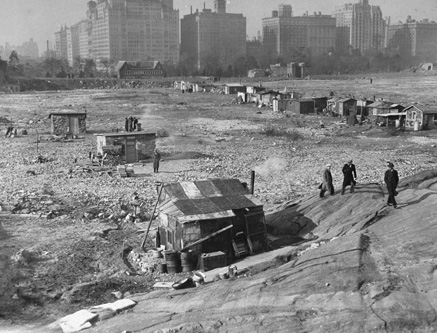 Hooverville, Central Park