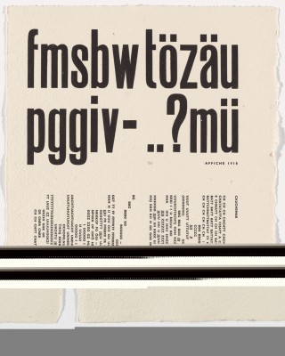 In-text plate (folio 13) from Poésie de mots inconnus