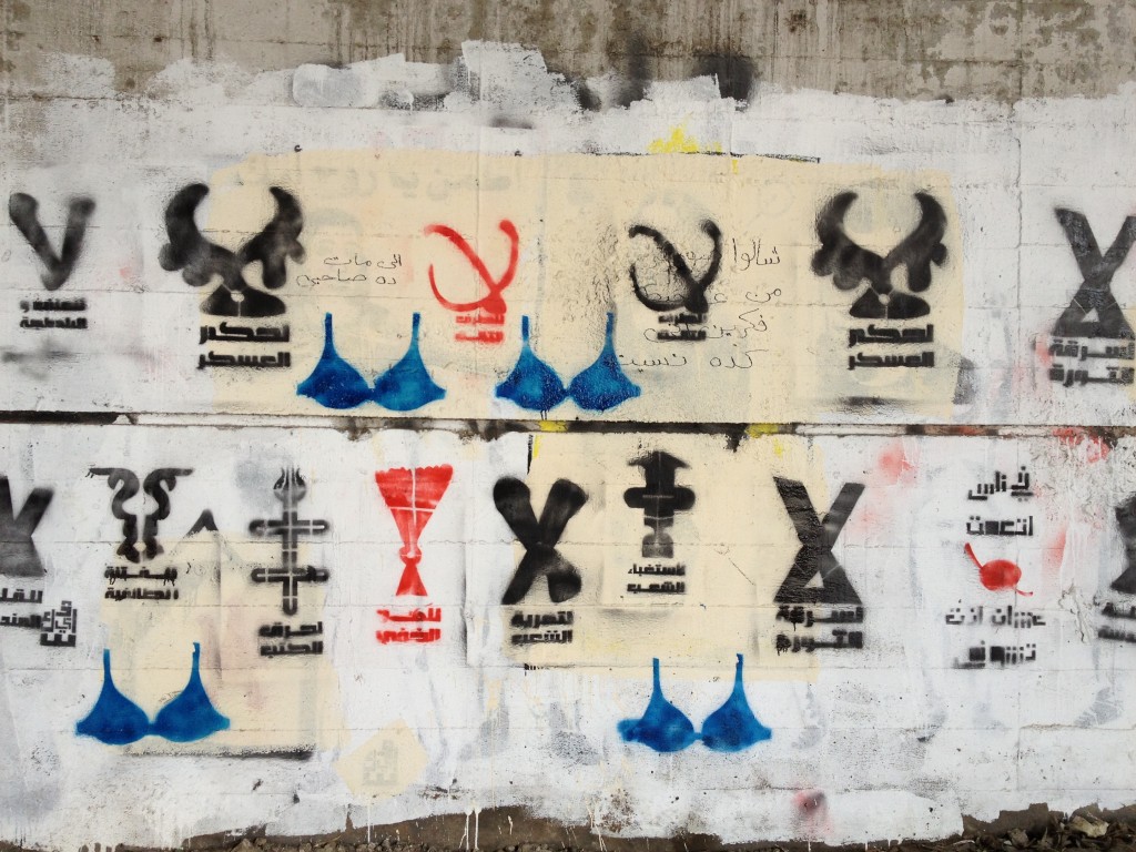 Blue Bra Graffiti (Bahia Shehab) - Design and Violence