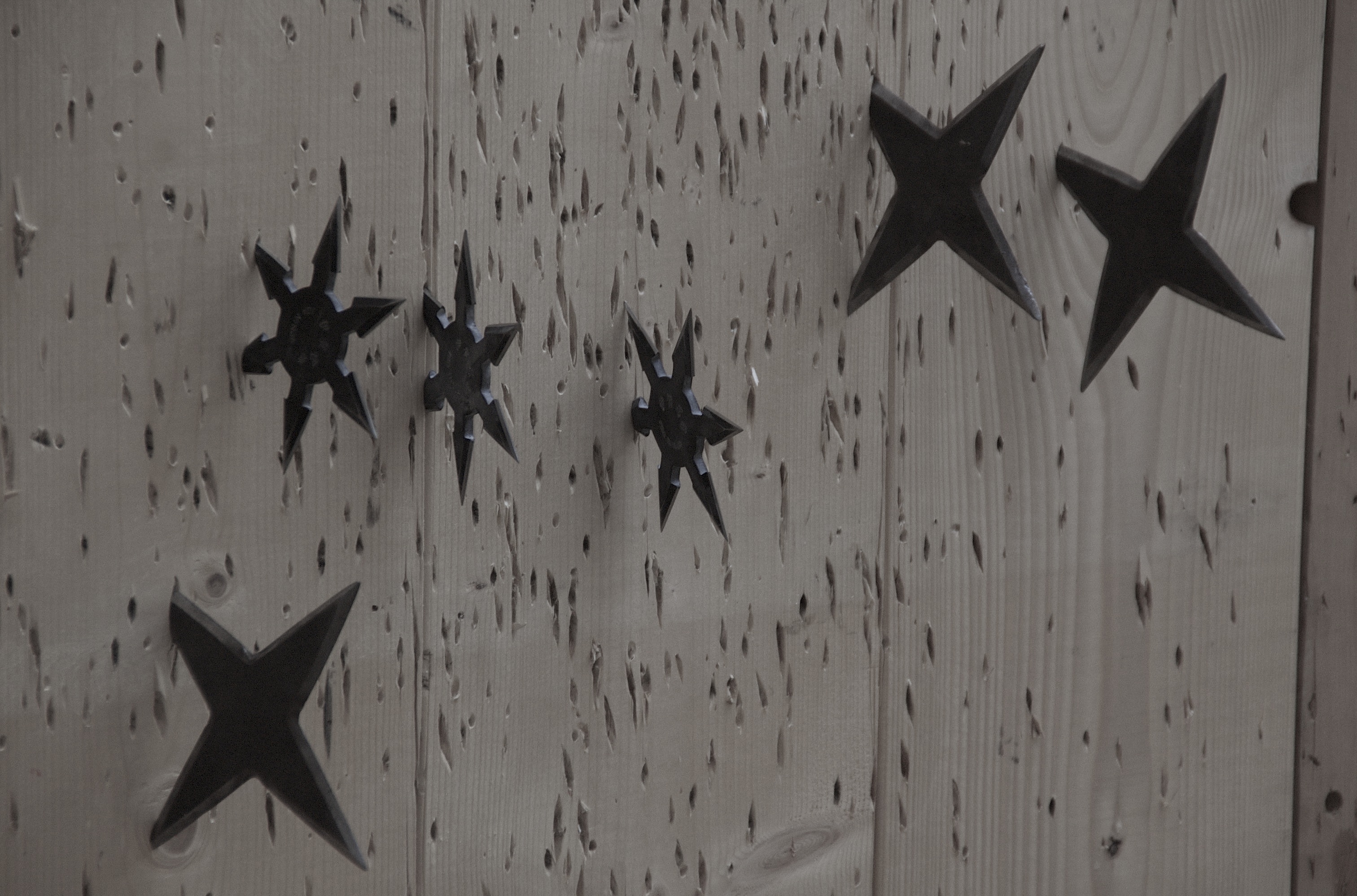 Eight Assorted Rubber Ninja Stars - Ninja