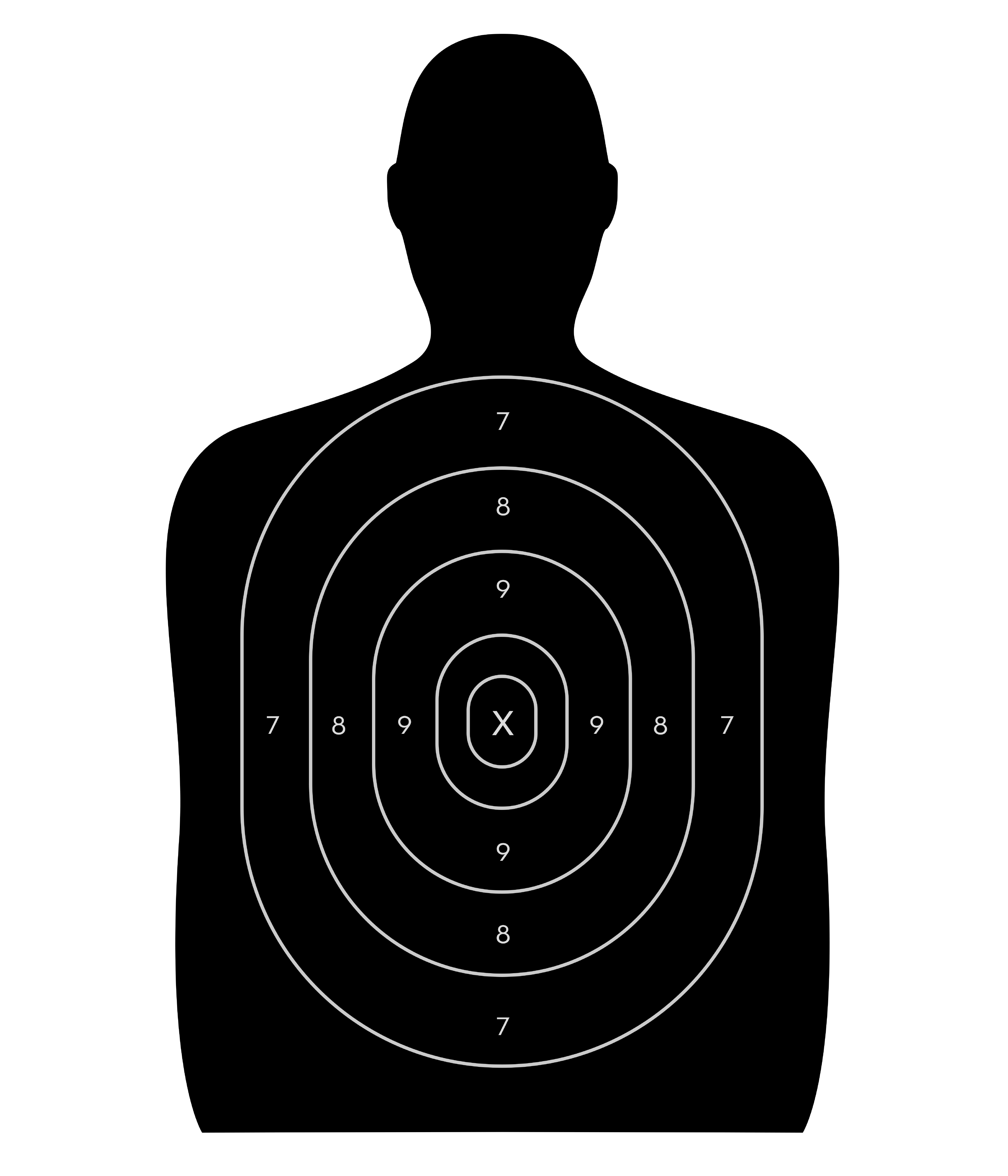 Gun Shooting Targets Svg And Aiming Target Silhouettes Etsy | Sexiz Pix