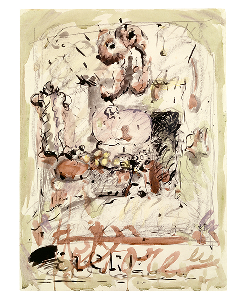 Interior of "The Store" - Sketch for a Poster (not executed)