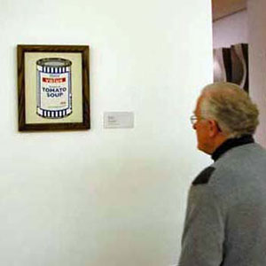 Banksy work depicting a can of tomato soup