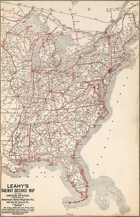 Leahy's Railway Map
