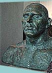 Grigoryan with his sculpture