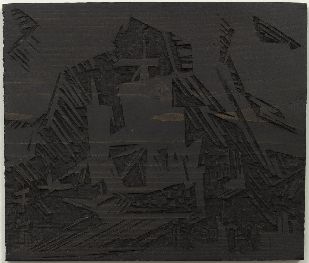 Woodblock for The Departure (Die Ausfahrt)