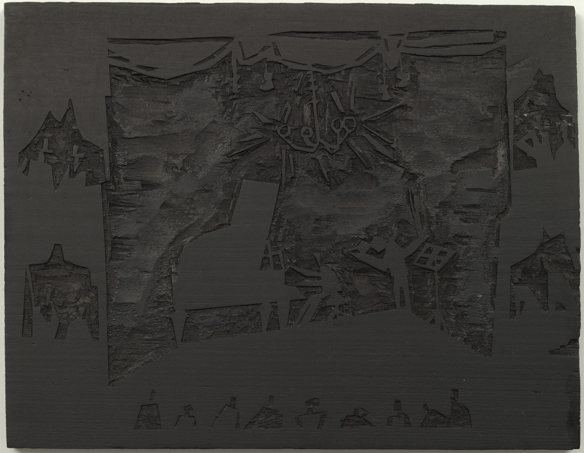 Lyonel Feininger. Woodblock for The Virtuoso (Der Virtuose)
