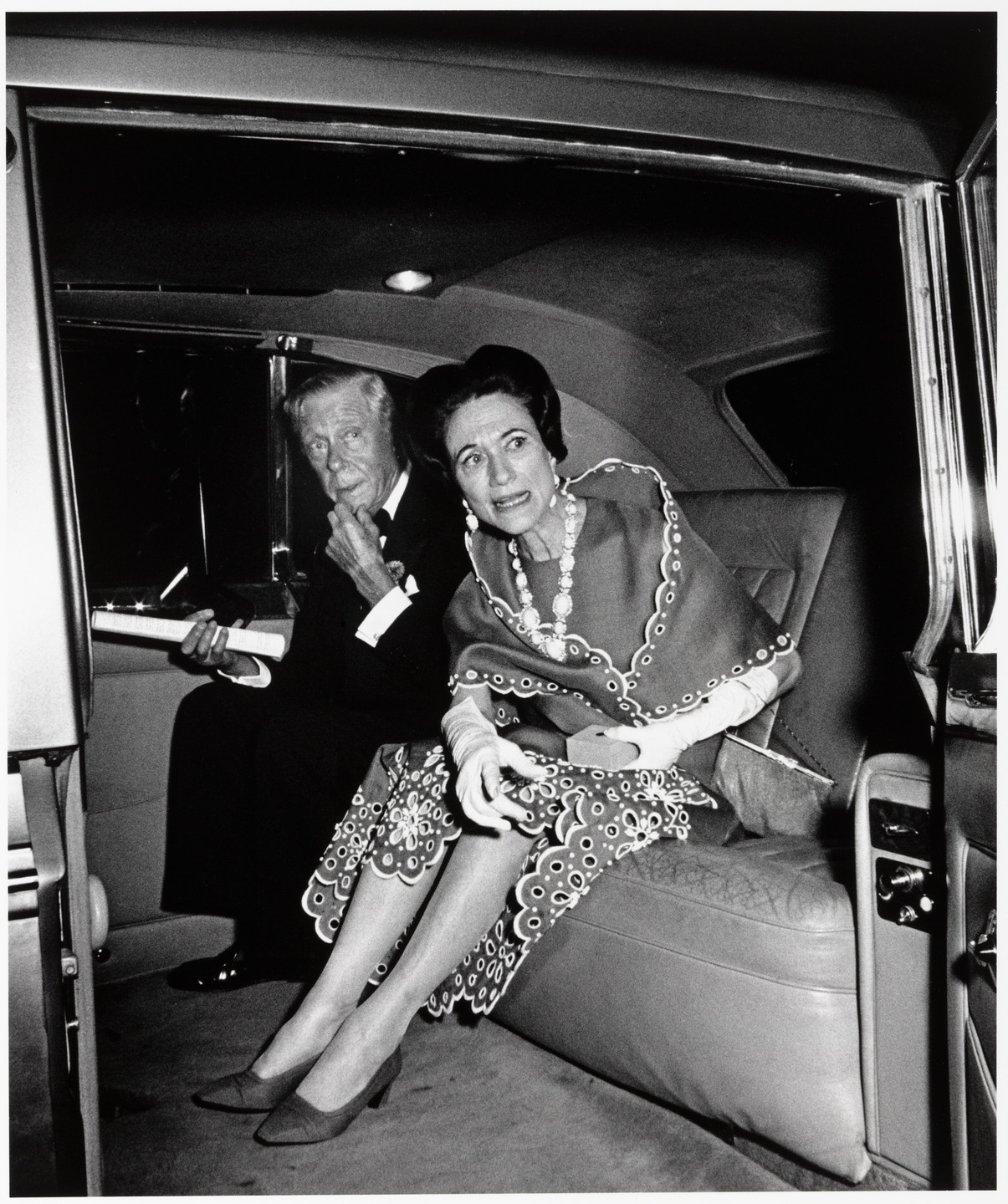Ron Galella. The Duke and Duchess of Windsor at the Opening of Wildenstein Gallery, New York. May 21, 1968