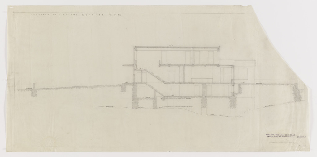 Josef Esters House, Krefeld, Germany, Section