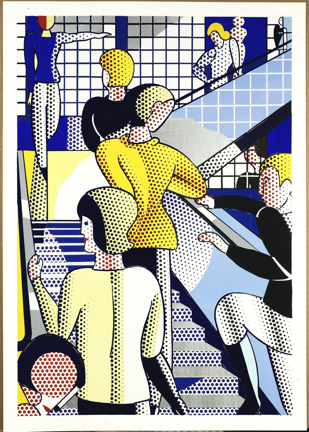 Roy Lichtenstein. Study for Bauhaus Stairway. 1988
