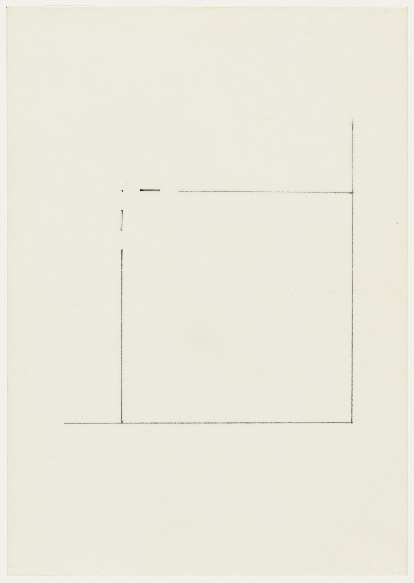 Yutaka Matsuzawa. Installation Drawing for Nr. 2