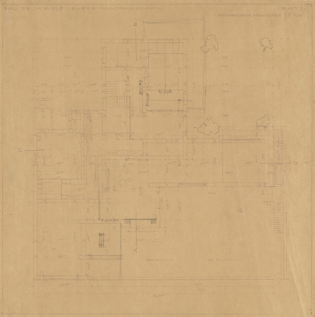 Wolf House, Gubin, Poland, Ground-floor plan