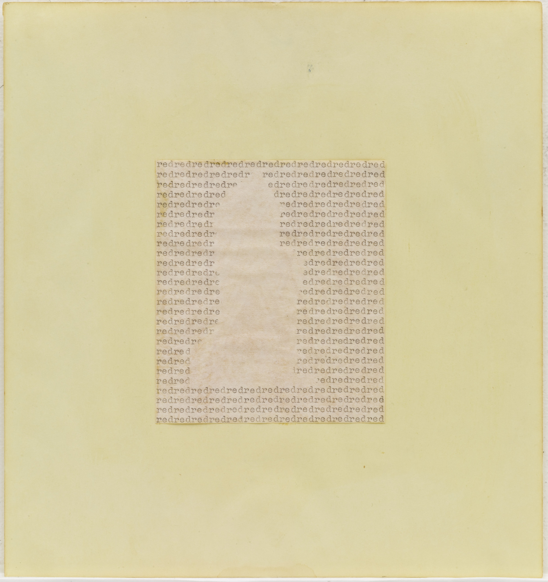 Carl Andre. red red