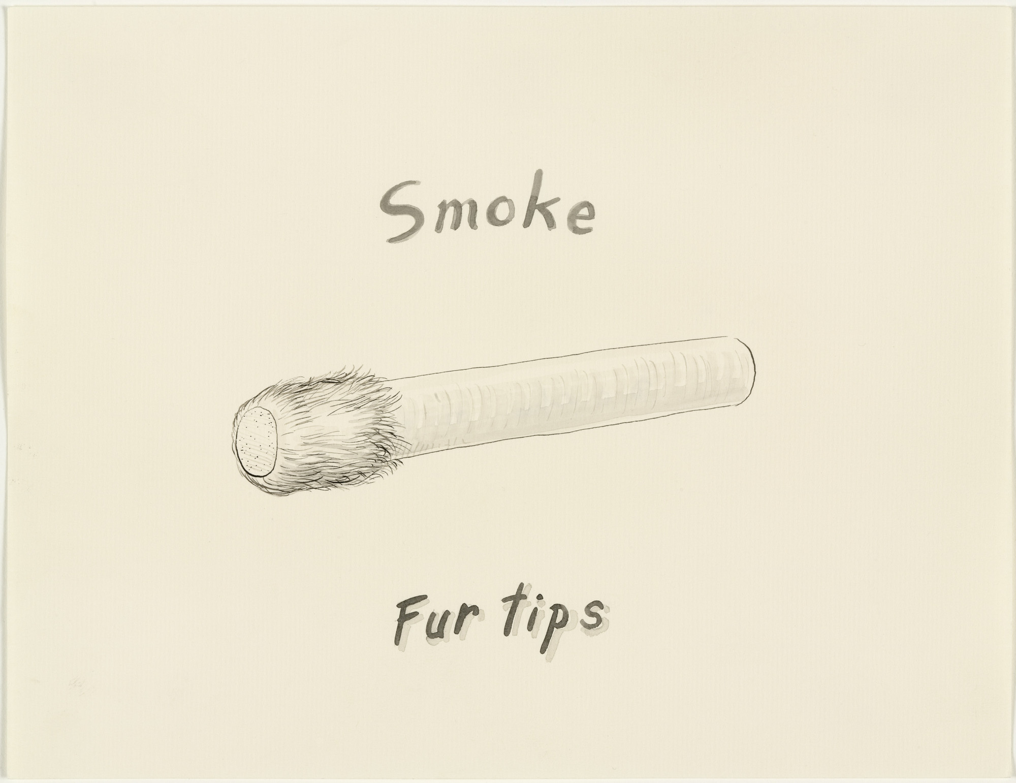 David Scher. Untitled (Smoke - Fur Tips)