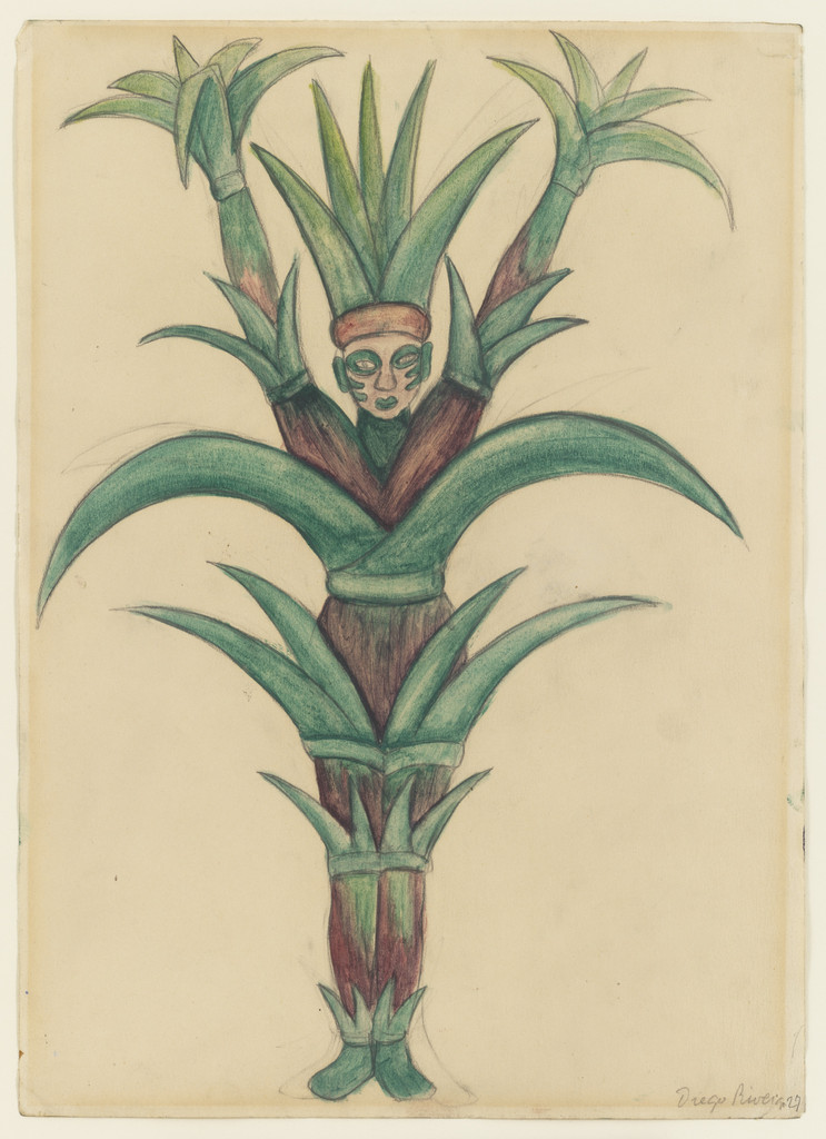 Sugar Cane. Costume design for the ballet H.P. (Horsepower)