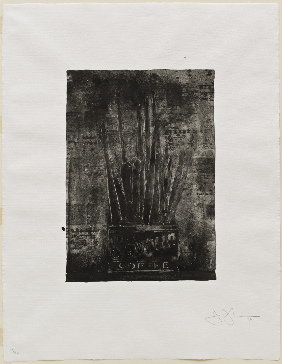 Jasper Johns. Savarin 1 (Cookie). 1978