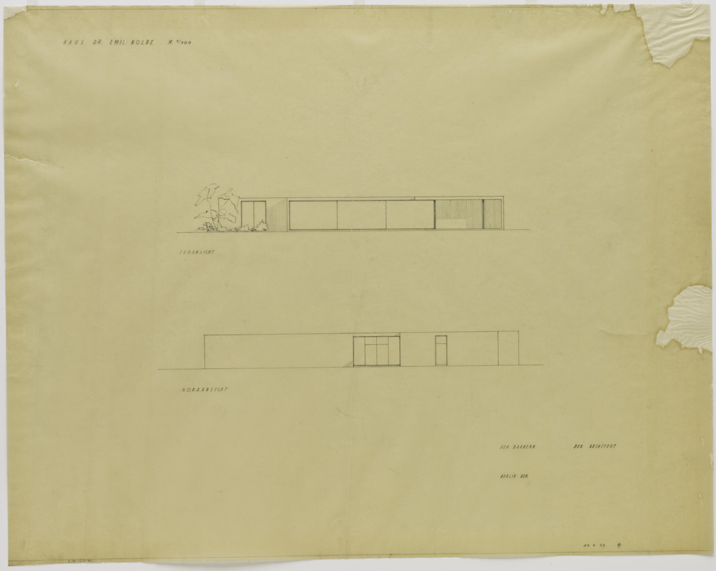 Nolde House Project, Berlin-Dahlem, Germany, Elevations