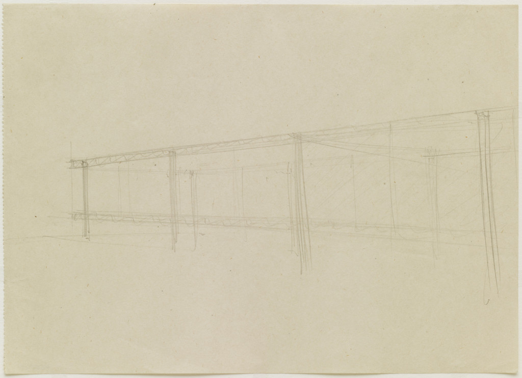 Farnsworth House, Plano, Illinois (Exterior perspective)