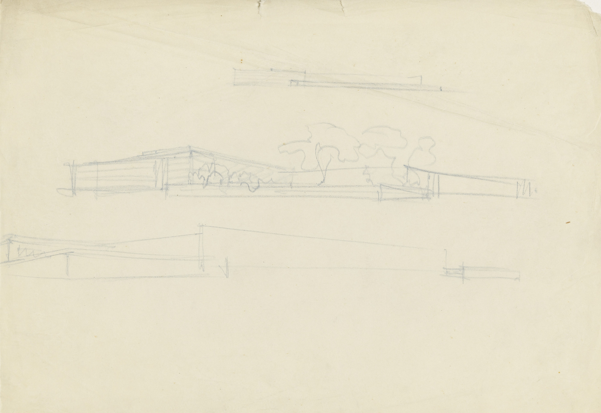 Ludwig Mies van der Rohe. Hubbe-related Study, Three perspectives