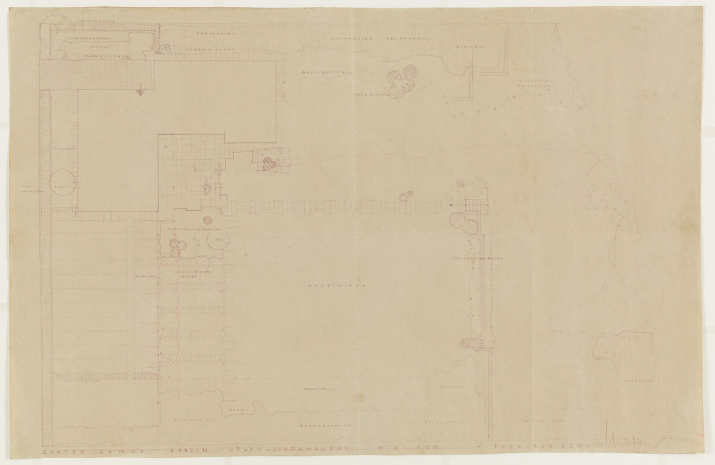 Lemke House, Berlin, Germany (Garden plan)