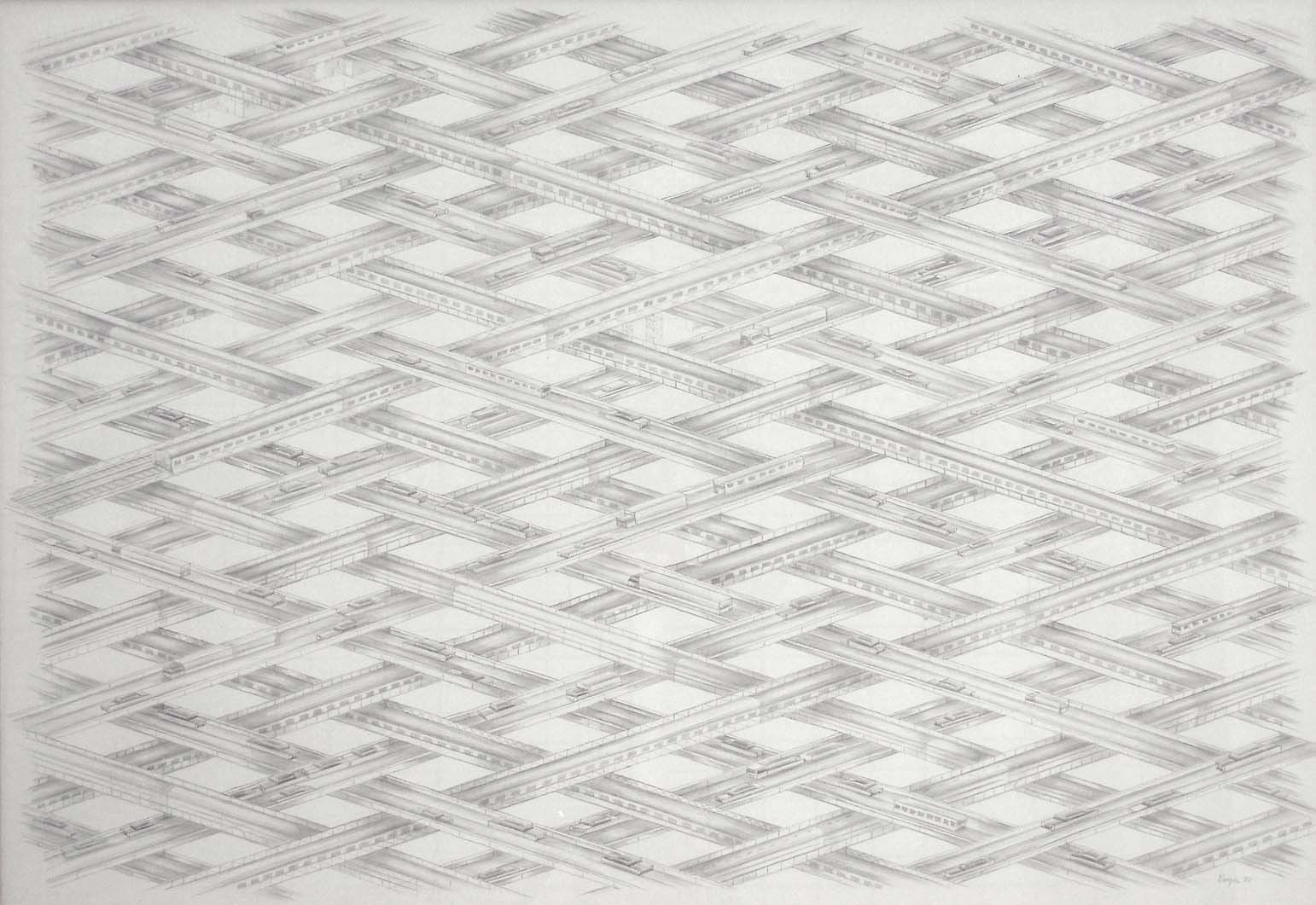 Thomas Bayrle. Street Structure (Strassenstruktur). 1975