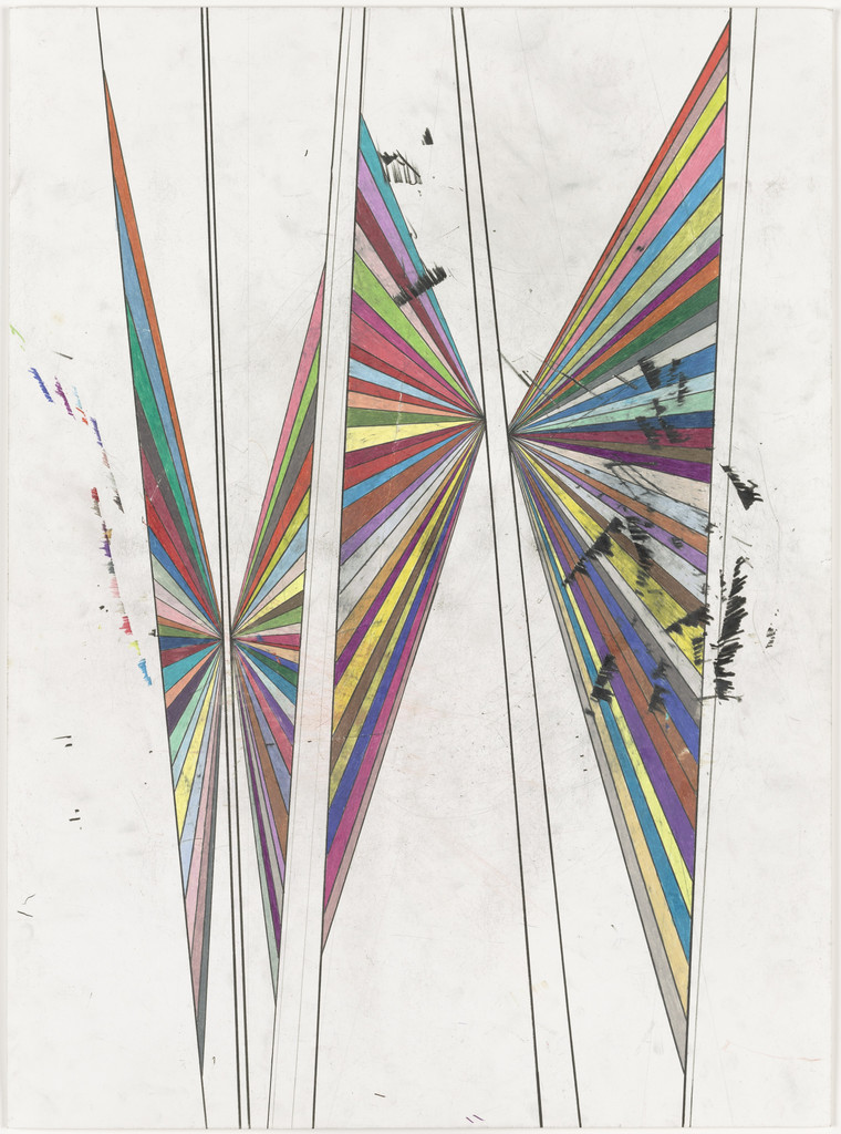 Untitled (Colored Butterfly White Background Four Wings A#3 505)