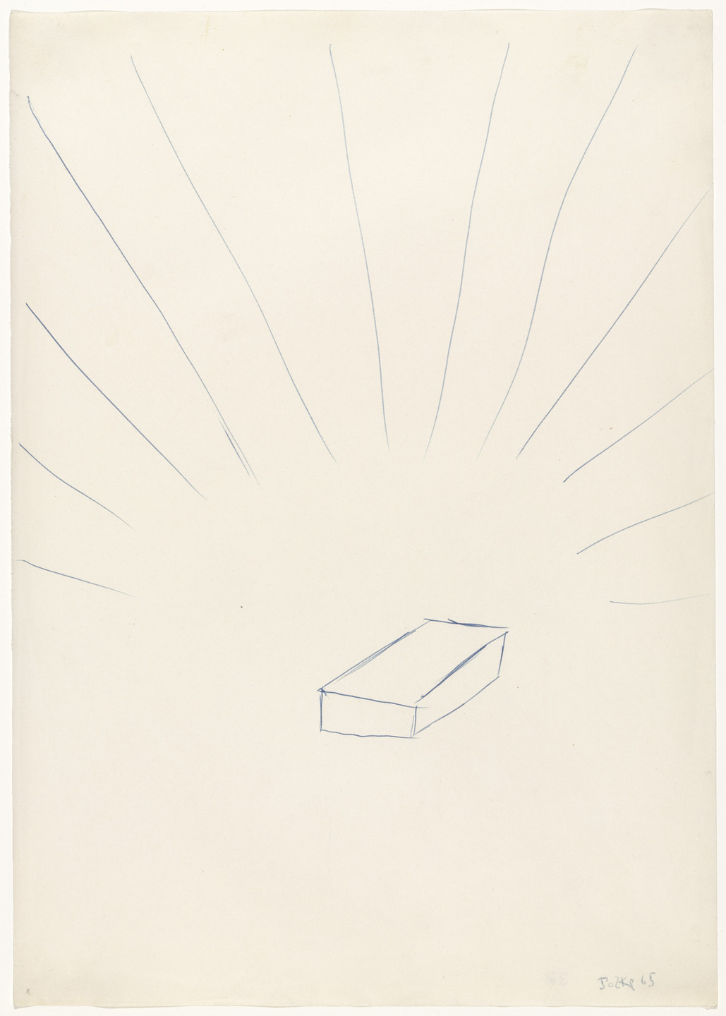 Sigmar Polke. Untitled (Drawing for &#34;Silberner Ziegelstein&#34;). 1965