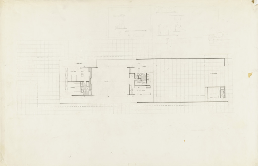 Joseph Cantor House Project, Indianapolis, Indiana, Floor plan