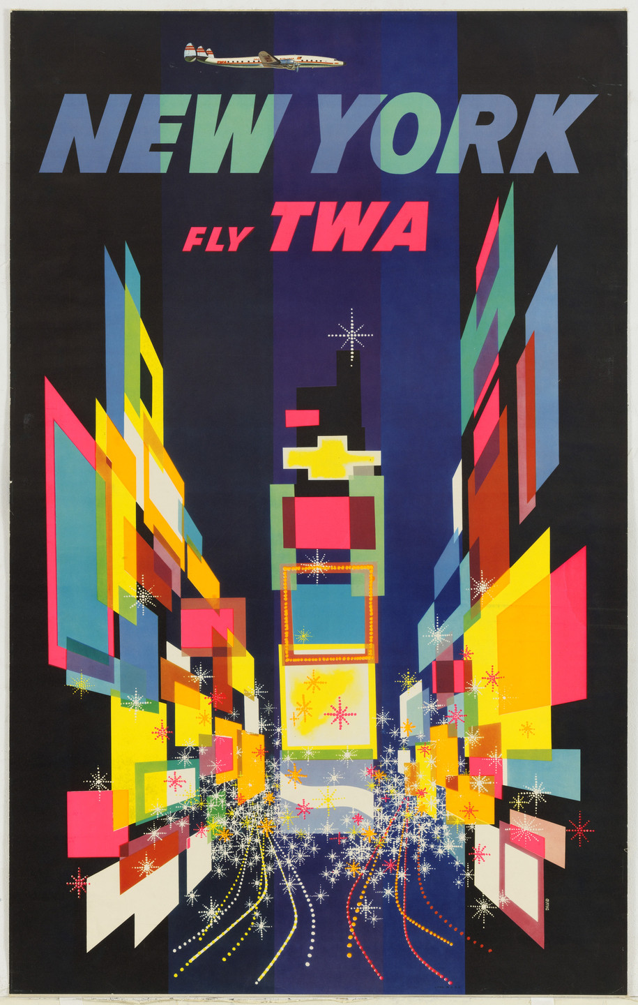 David Klein. New York Fly TWA. 1956
