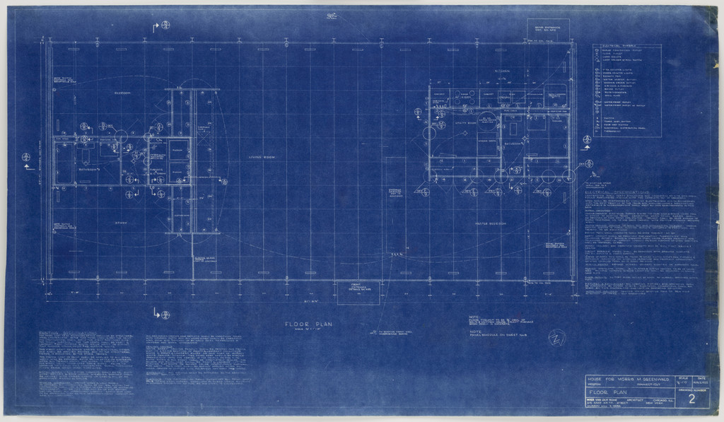 Morris Greenwald House, Weston, Connecticut, Floor plan