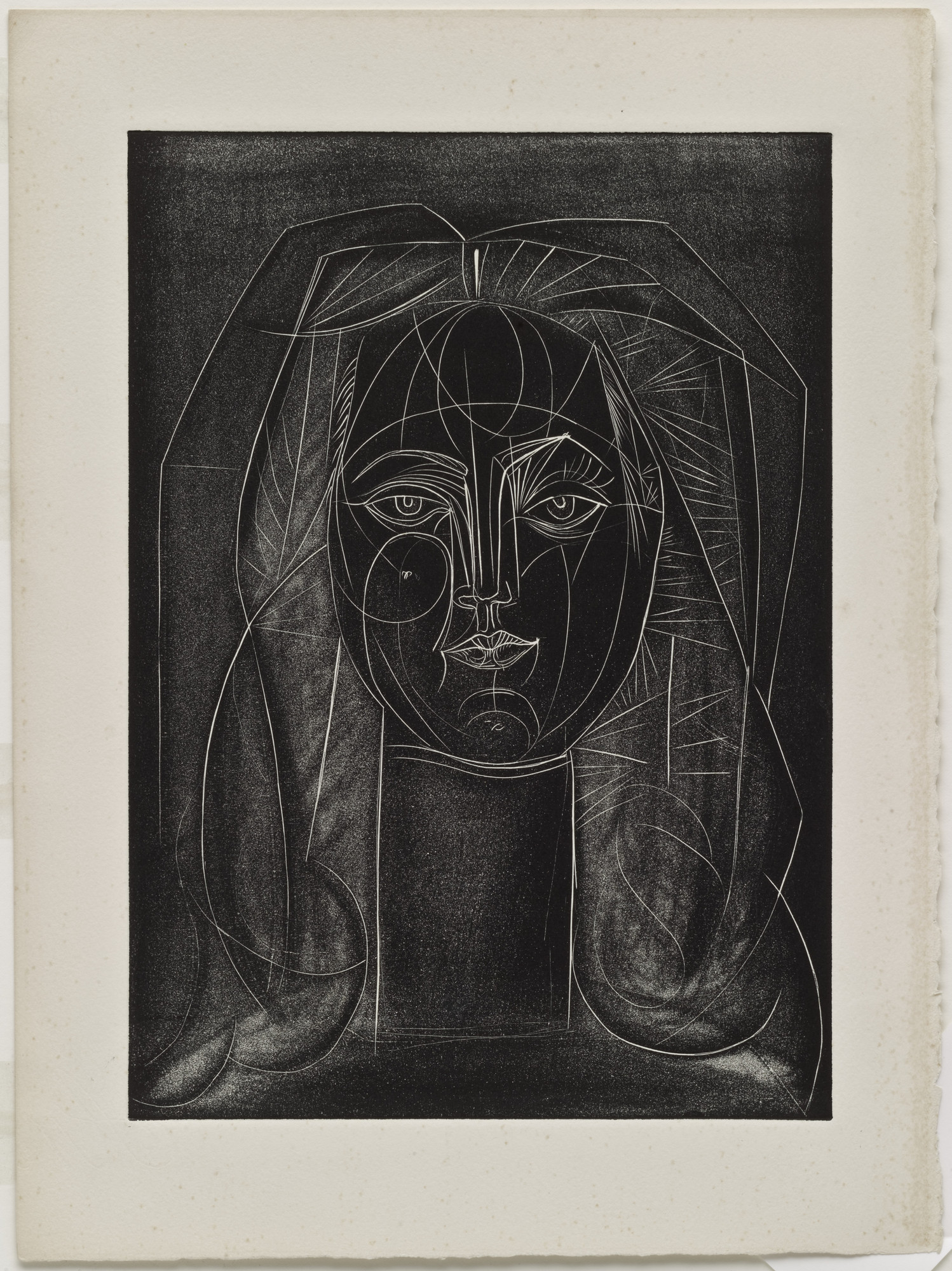 Pablo Picasso. Portrait of Françoise of the Long Neck I