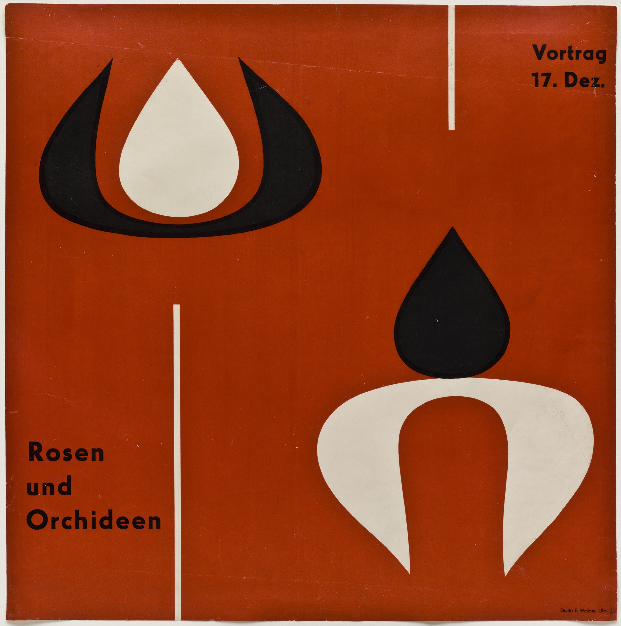 Otl Aicher (also known as Otto Aicher). Rosen und Orchideen