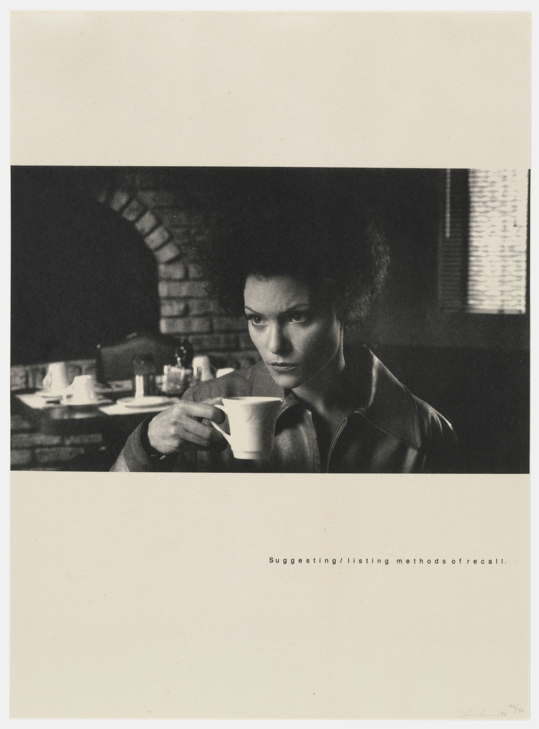 Lorna Simpson. Recall from Exit 8. 1998