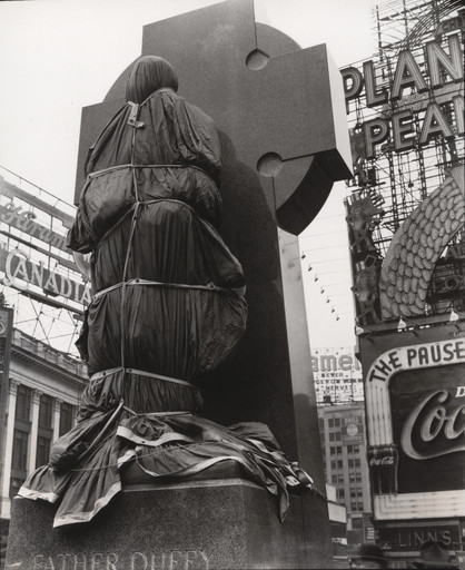 Berenice Abbott. Father Duffy, Times Square. April 14, 1937