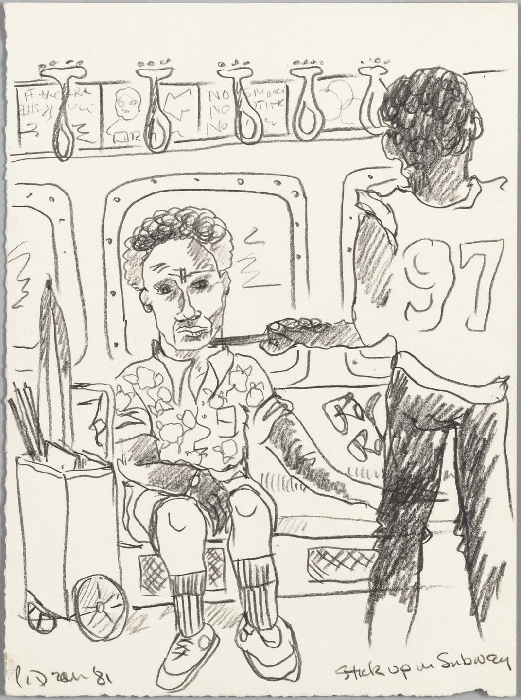 Peter Dean. Stick Up in Subway. 1981