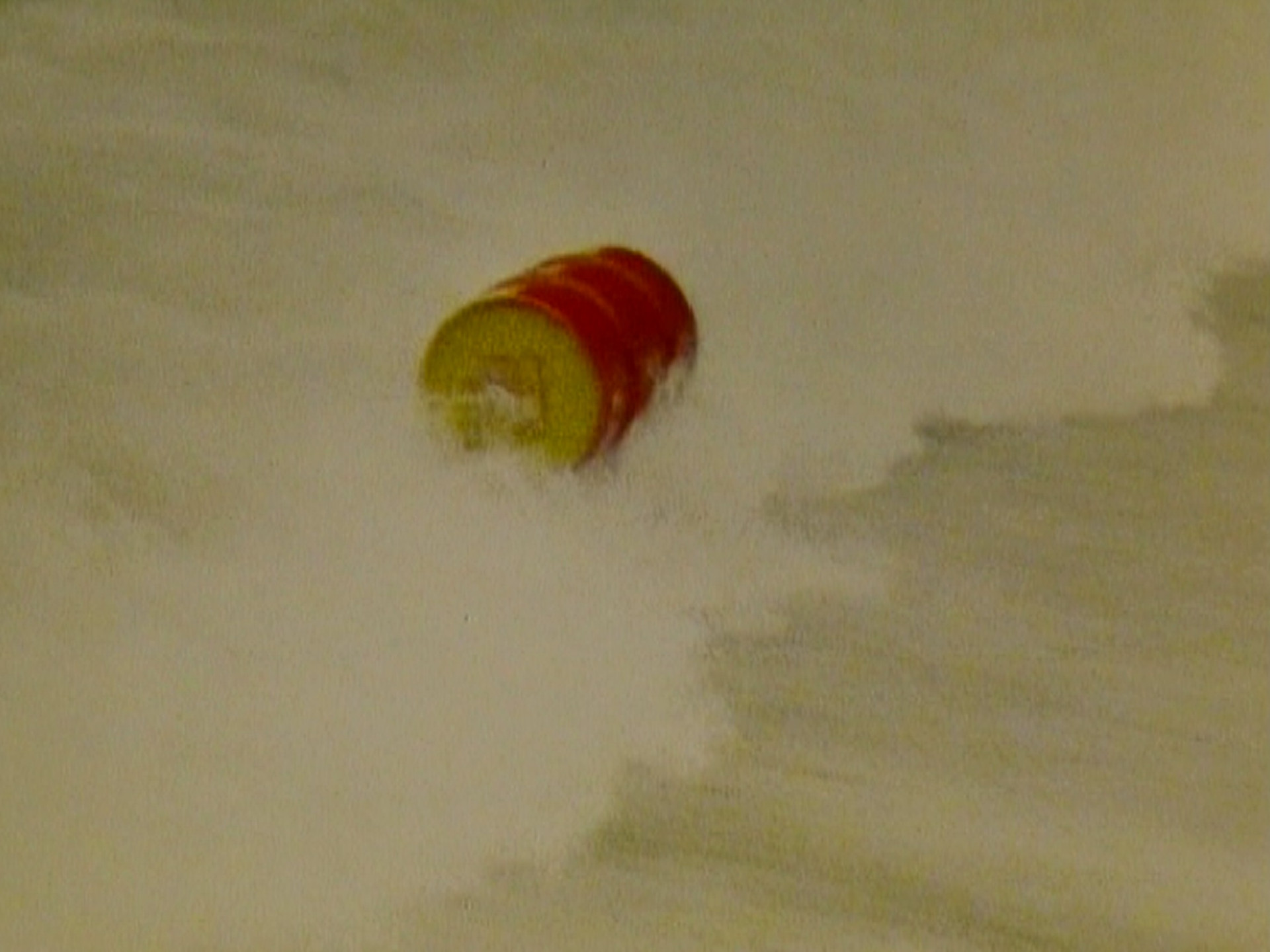 Roman Signer. Red Barrel. 1988