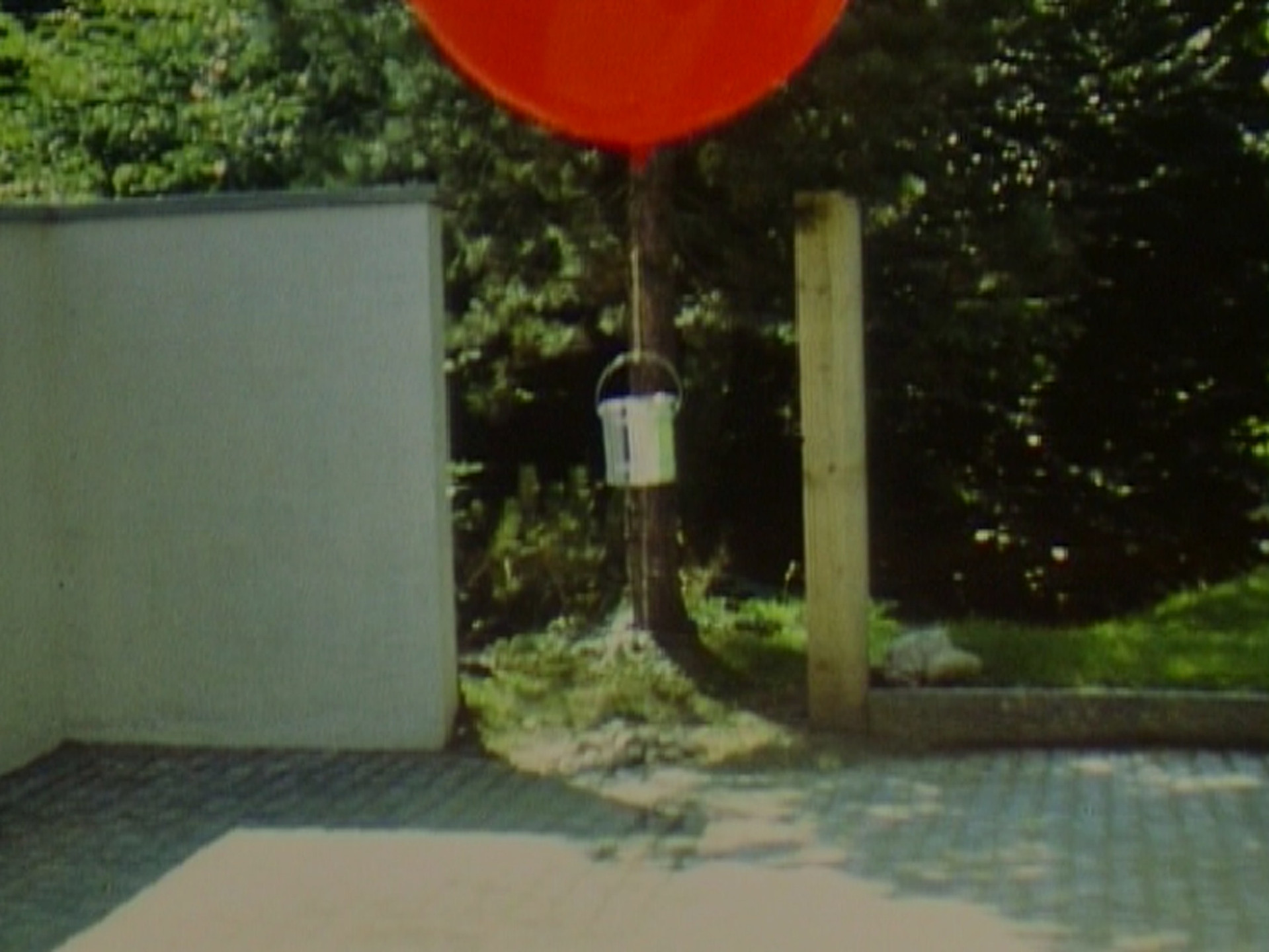 Roman Signer. Balloon with Bucket. 1980