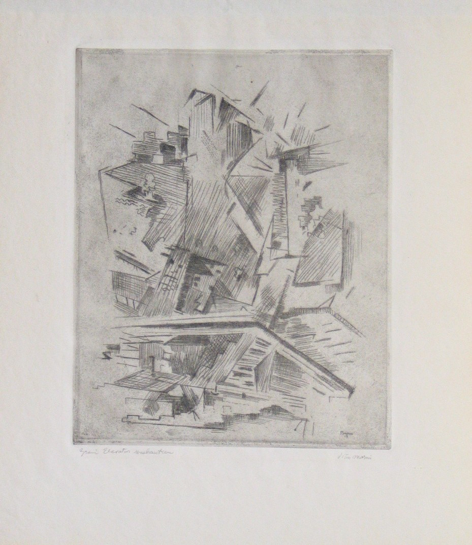 John Marin. Grain Elevator, Weehawken. 1915